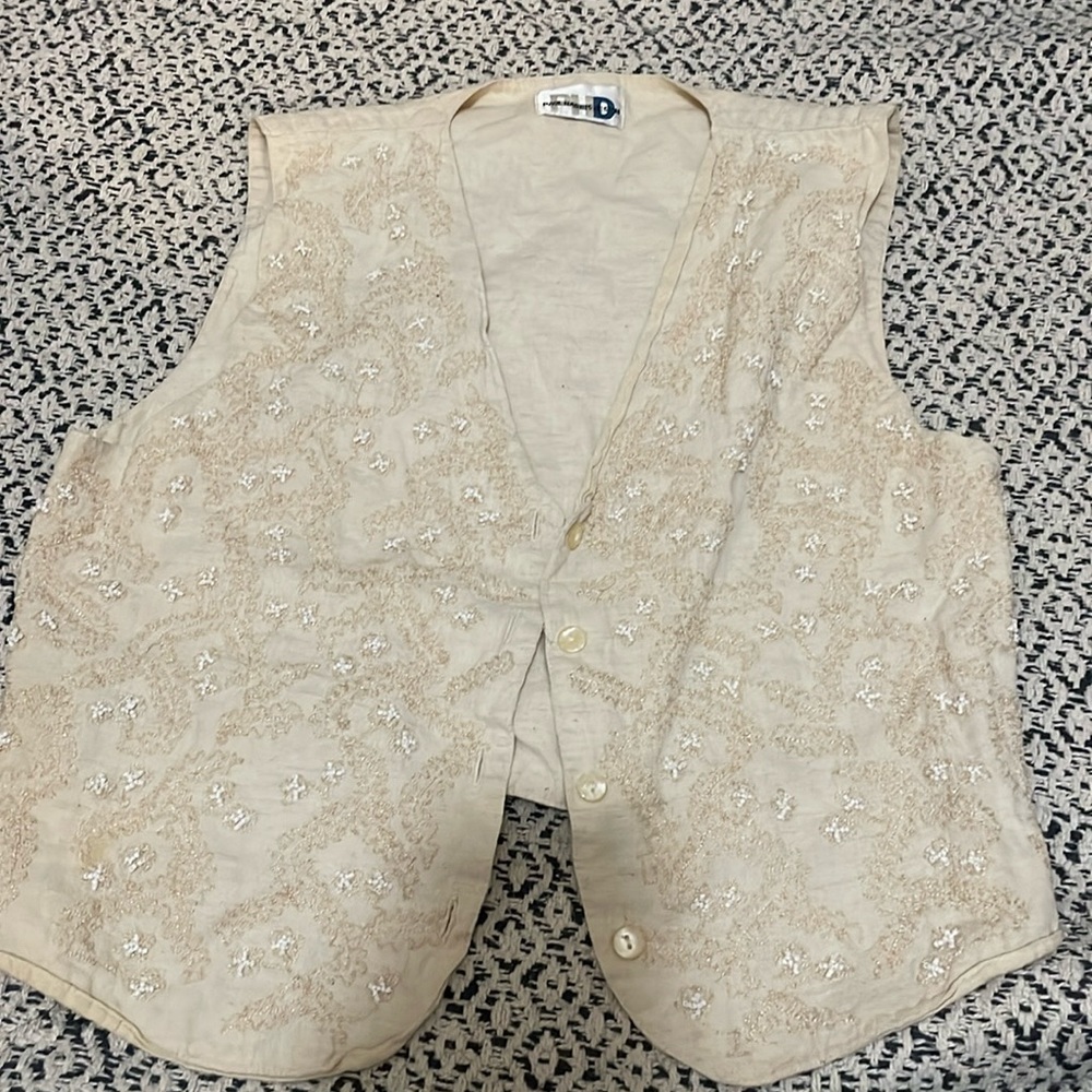 Beaded vintage vest